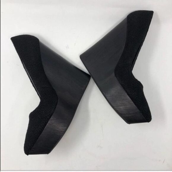 Theyskens’ Theory Black Canapa Wedge Pump 40 9 - Picture 1 of 6